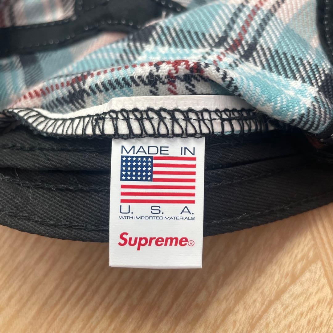 【新品未使用】Supreme チェック柄キャップ