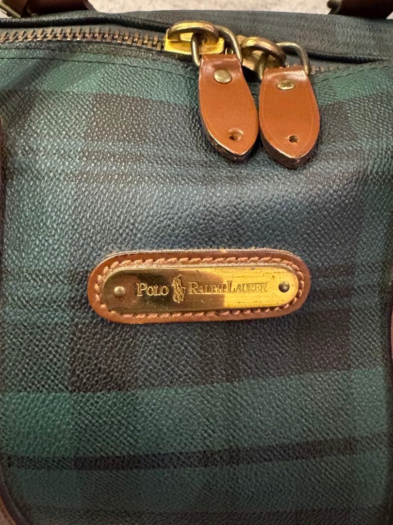 ピ*ス様 Polo Ralph Lauren チェック柄ボストンバッグ