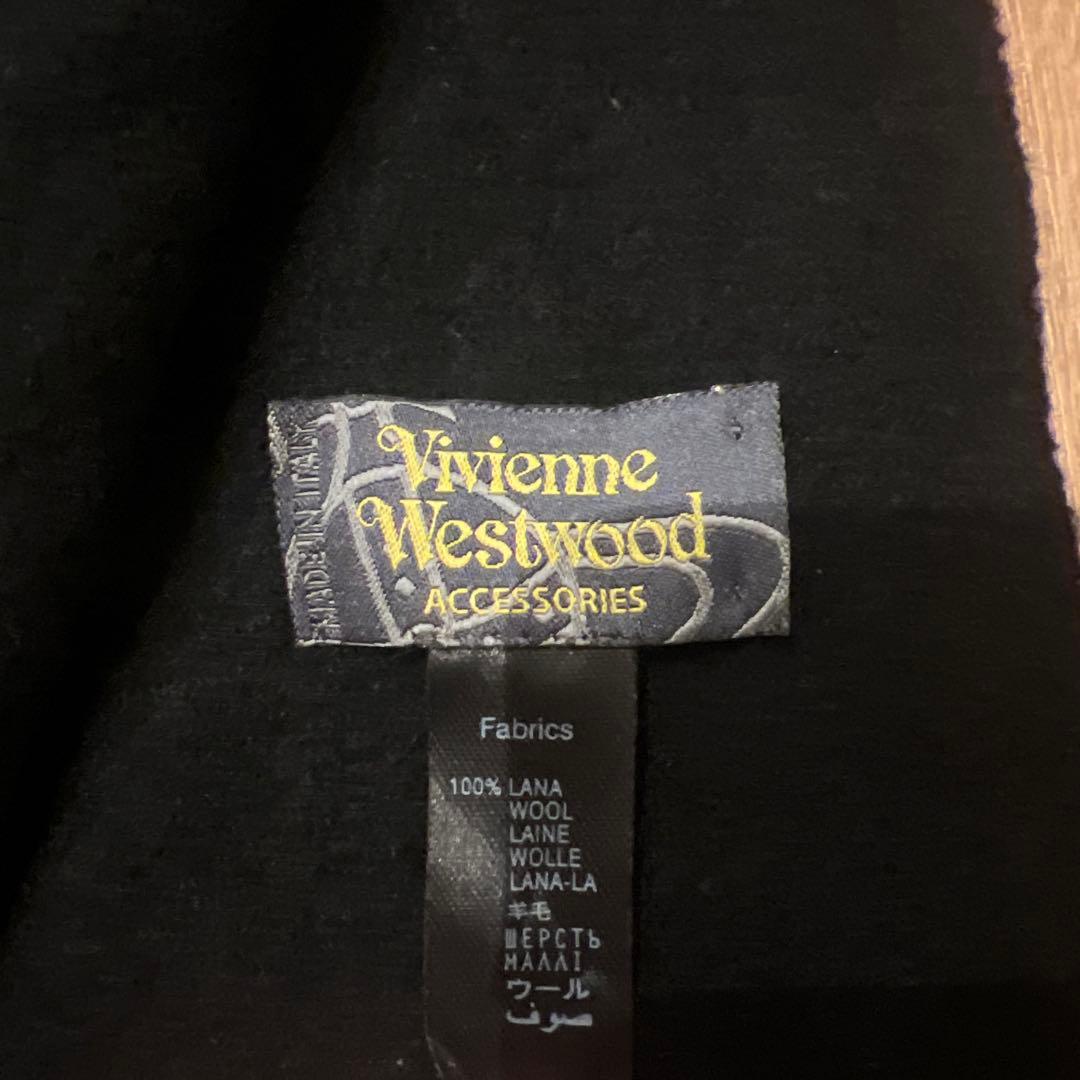 Vivienne Westwood ブラック　マフラー