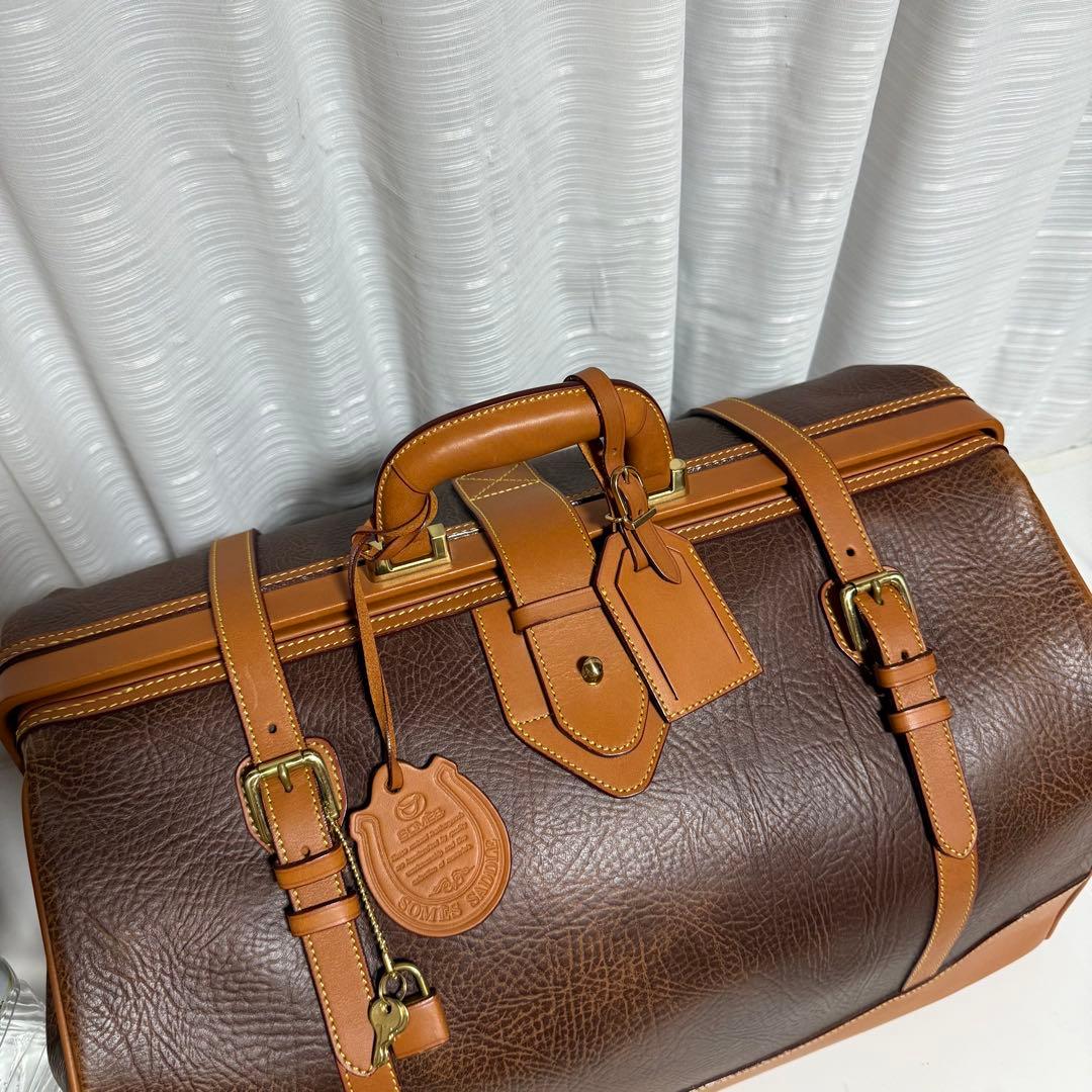 ⭐️極美品⭐️　ソメスサドル　ボストンバッグ　ハンドバッグ　キャメル　レザー
