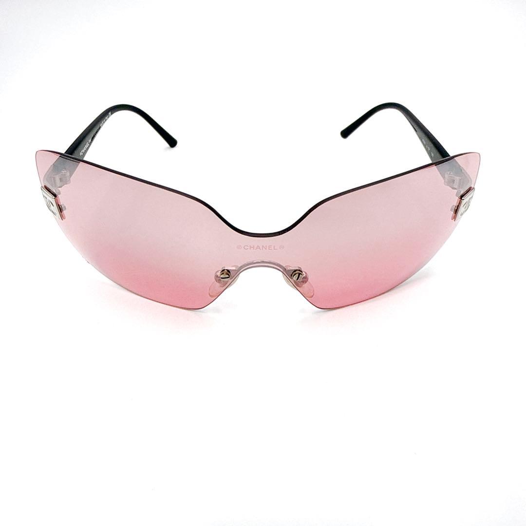 小物 CHANEL Rimless Coco Mark Logo Sunglasses