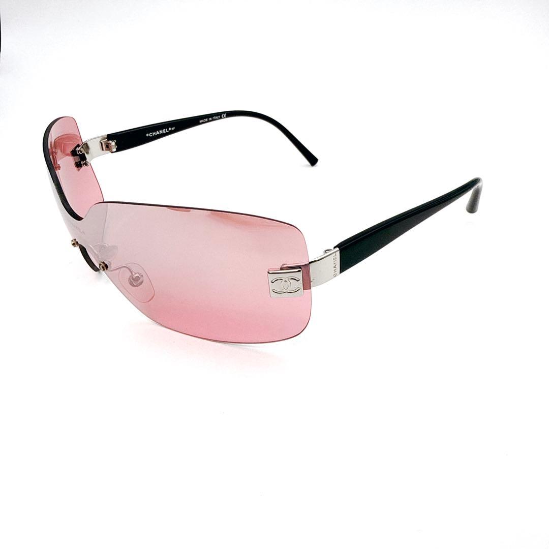 小物 CHANEL Rimless Coco Mark Logo Sunglasses