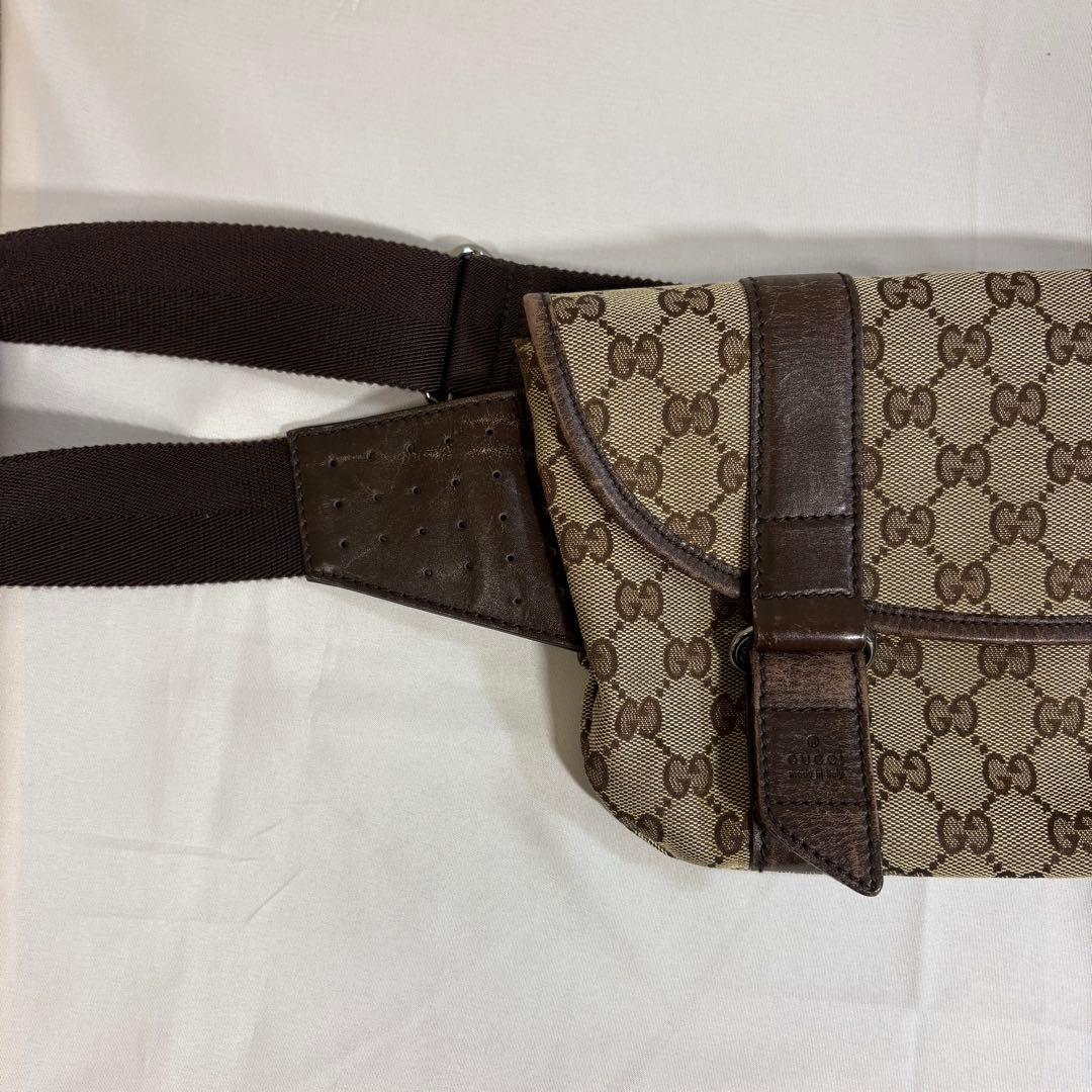【即日発送】GUCCI グッチ GG キャンバス ボディバッグ ウエストバッグ