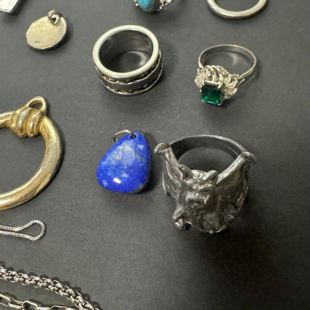 も*ろ様 【32点まとめ売り】シルバー925 ネックレス リング ブレスレット
