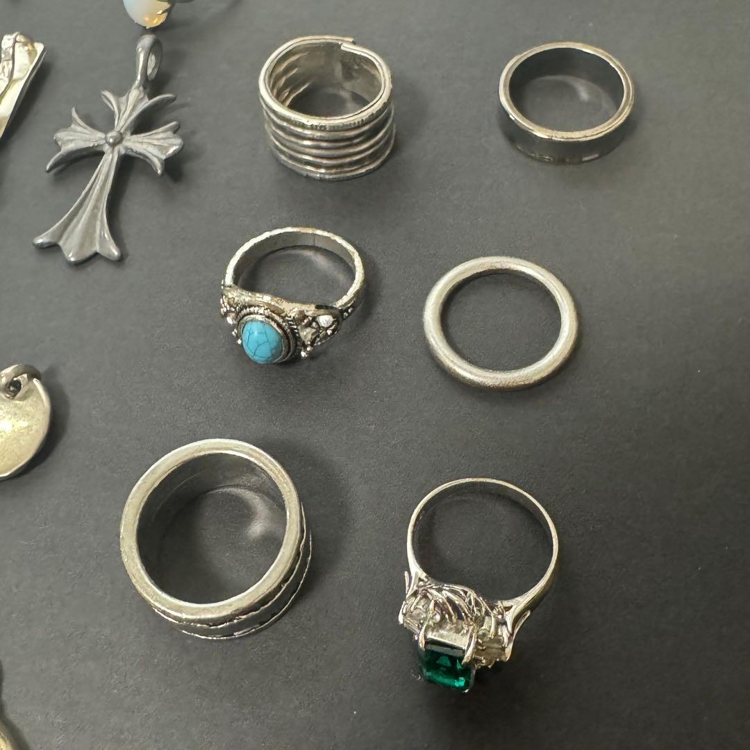 も*ろ様 【32点まとめ売り】シルバー925 ネックレス リング ブレスレット