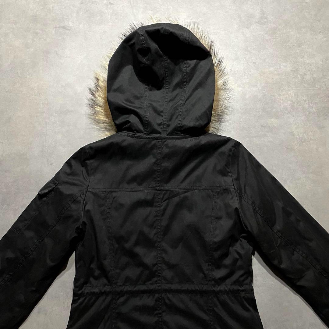 ジャケット・アウター 00s black military fur coat y2k vkei m65