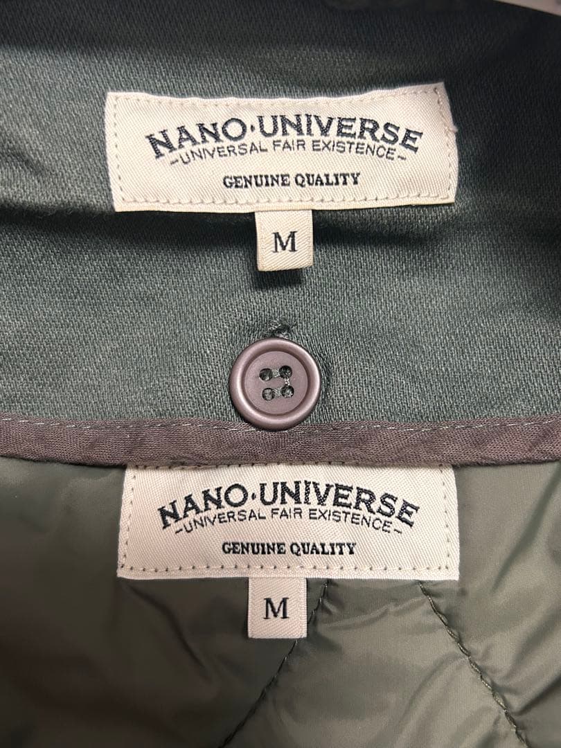 ✨nano・universe 本格ミリタリー モッズコート ファー付き カーキ✨