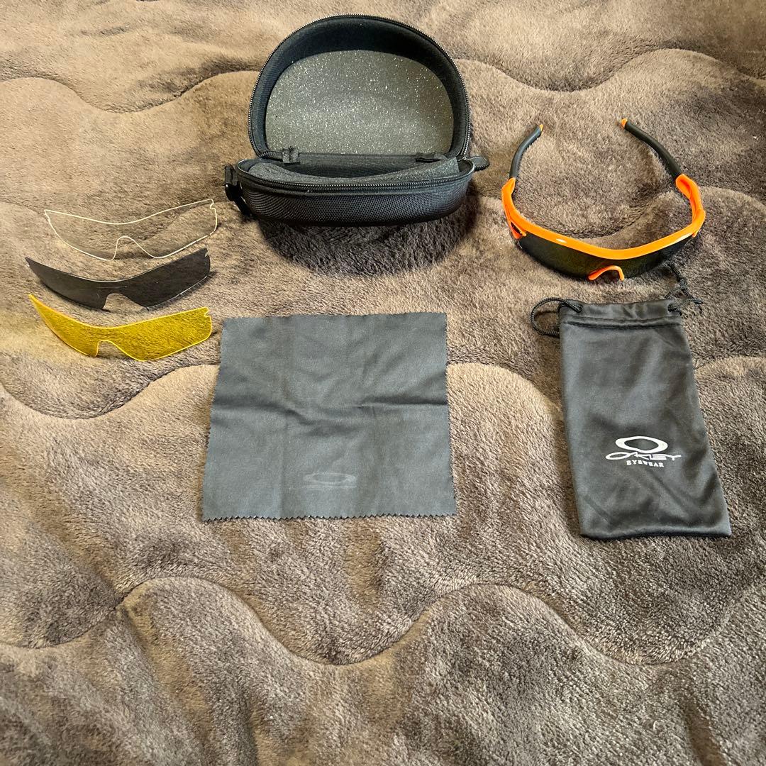 Oakley サングラス オレンジ フレーム 交換レンズ付き
