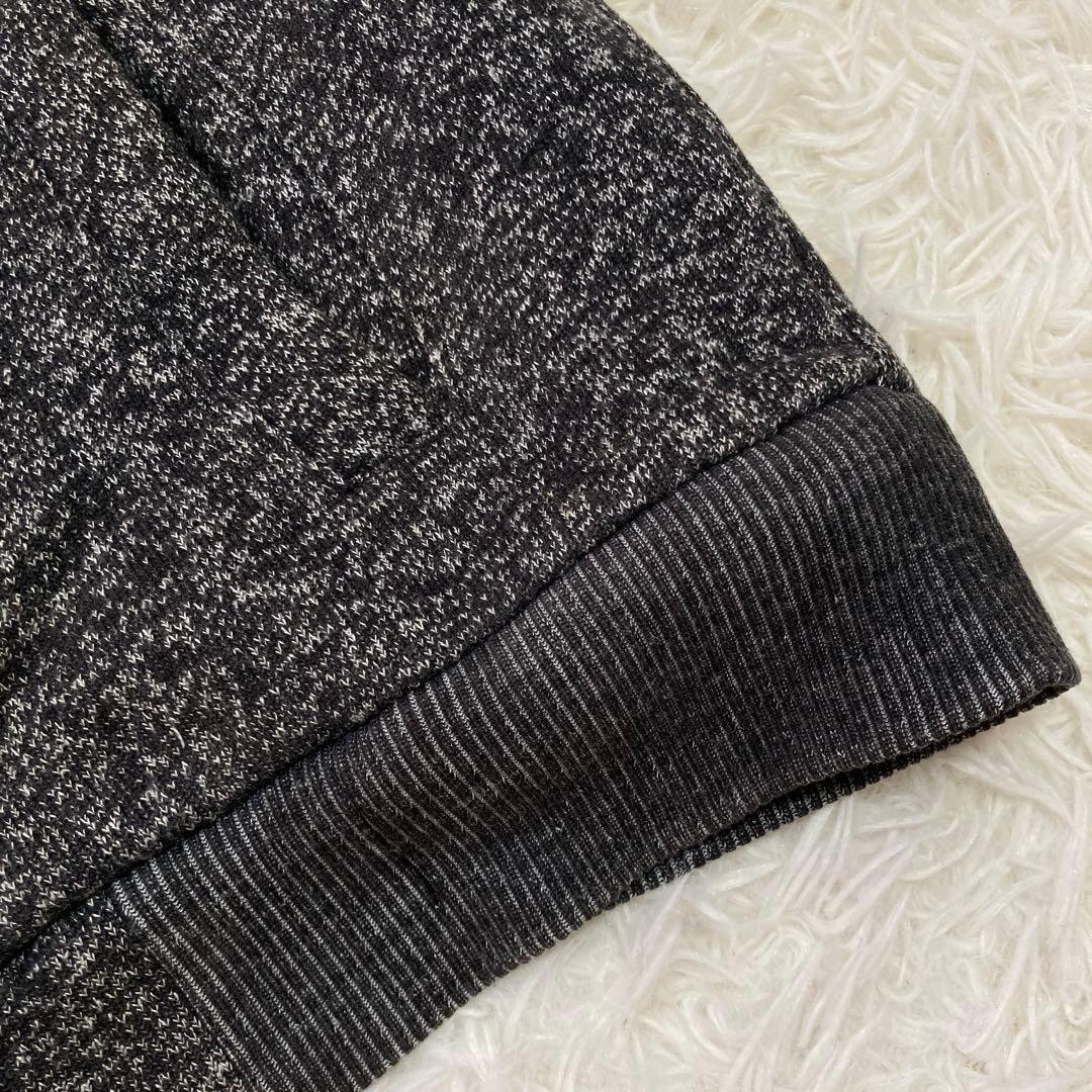 ARMANI EXCHANGE ボアニットベスト ブラック L 重ね着