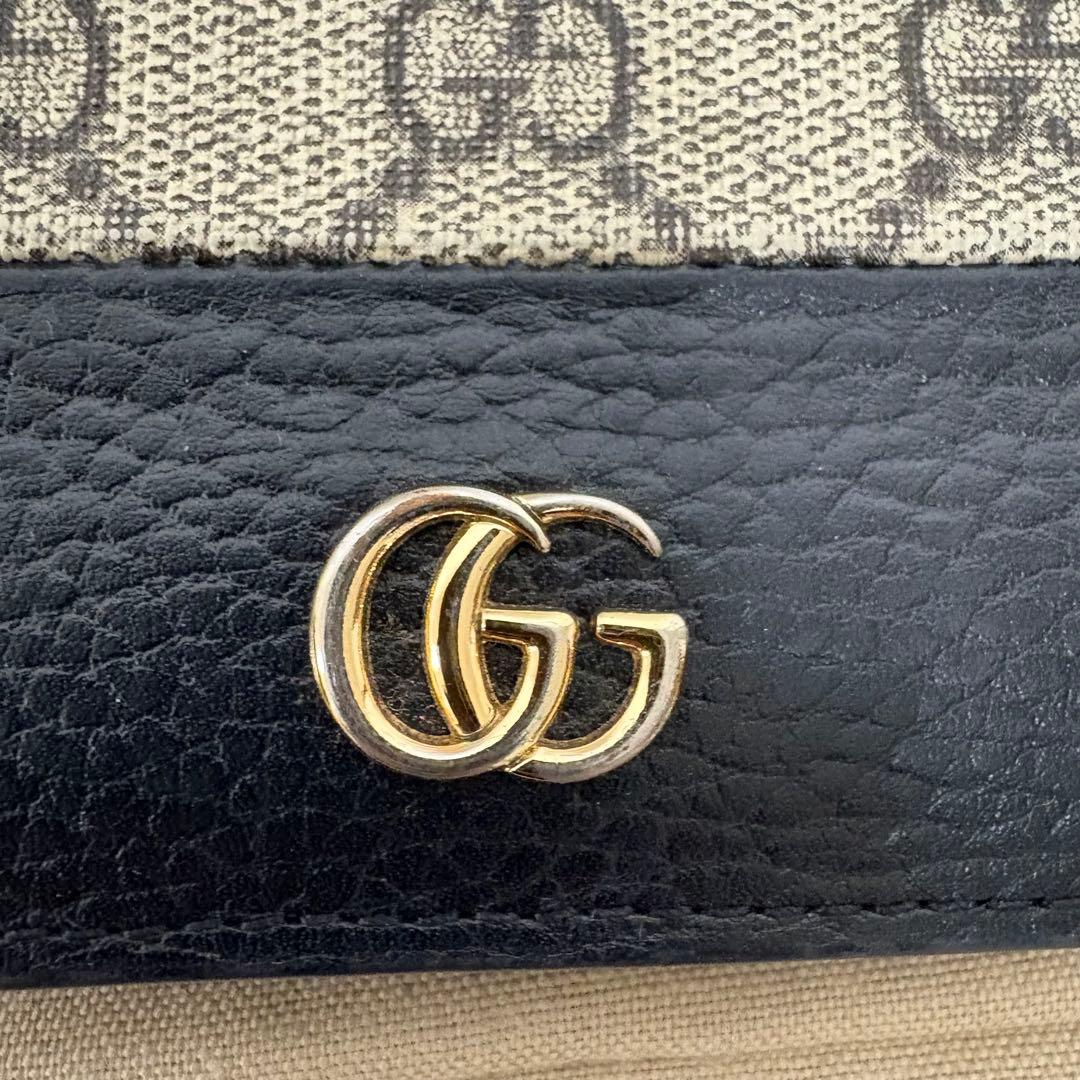 GUCCI グッチ オンライン限定 ダブルGバイカラー カードケース ウォレット