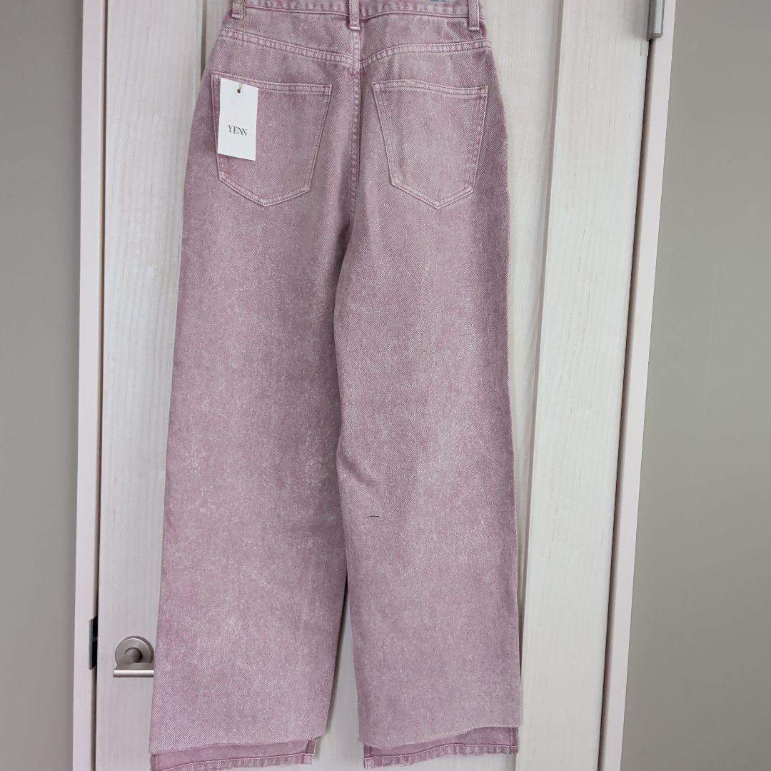 PERSON & PEOPLE YENNピンク ワイドデニムパンツ 36サイズ