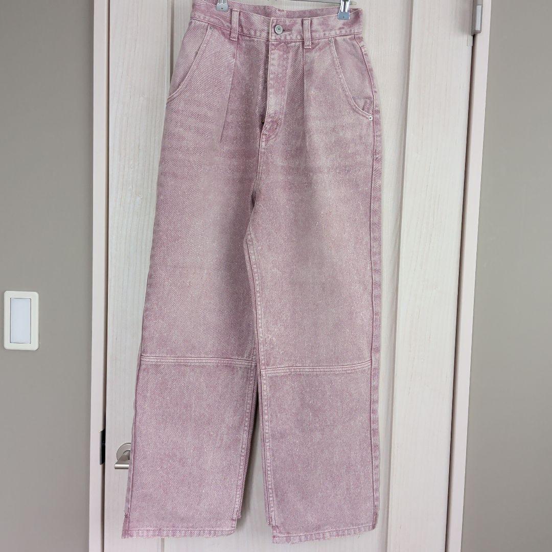 PERSON & PEOPLE YENNピンク ワイドデニムパンツ 36サイズ