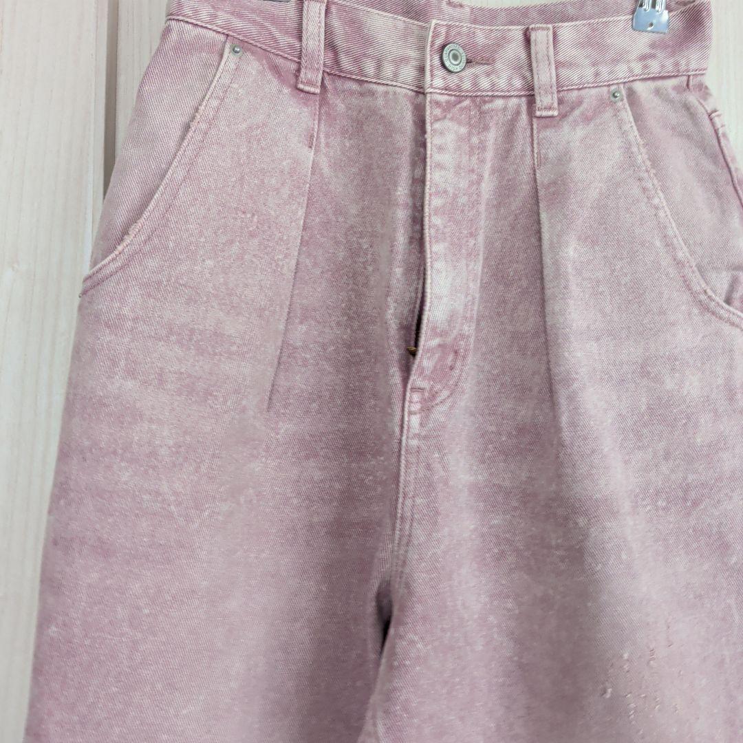 PERSON & PEOPLE YENNピンク ワイドデニムパンツ 36サイズ