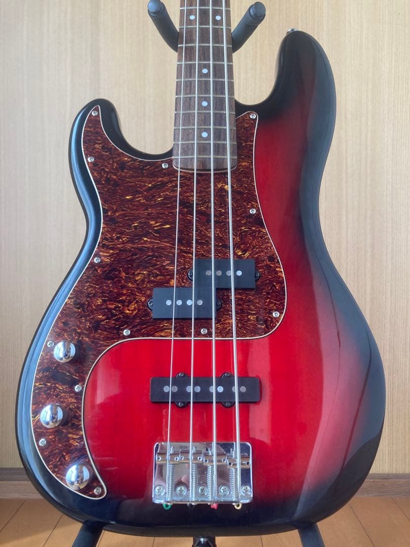 左利き用Squier by Fender PJ レッド 鼈甲　レフティ
