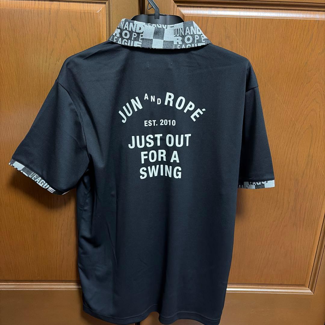 JUN&ROPÉ ゴルフシャツ L ブラック