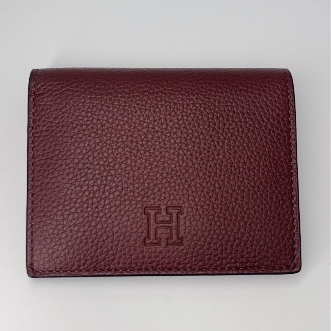 【未使用✨】HIROFUヒロフ 二折り財布 レザーウォレット　ダークブラウン
