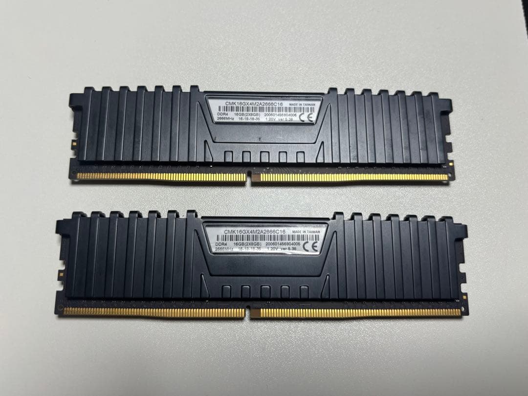 コルセア Vengeance LPX DDR4 16GB（8×2） 2666MH