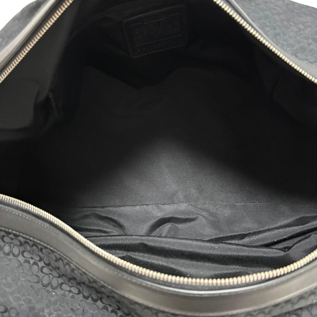 【極美品】COACH ボストンバッグ 大容量 キャンバス レザー