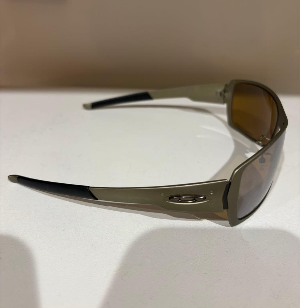 Oakley スポーツサングラス シルバー/ブラウン スパイク90年代美品