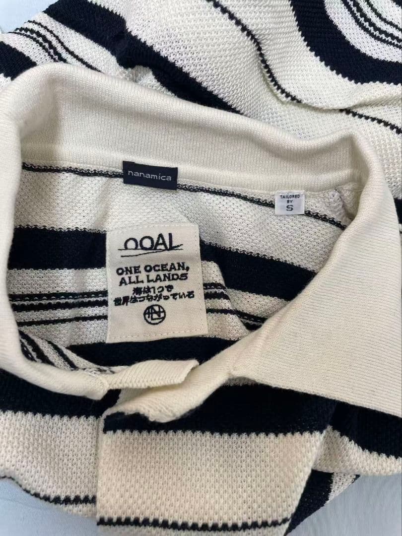 トップス nanamica Stripe Polo Sweater