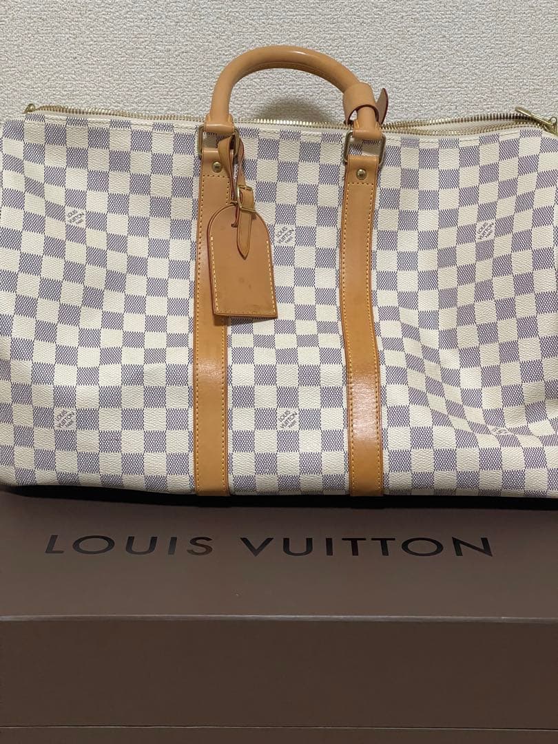 LOUIS VUITTON ダミエキャンバス ボストンバッグ 上品カラー レア