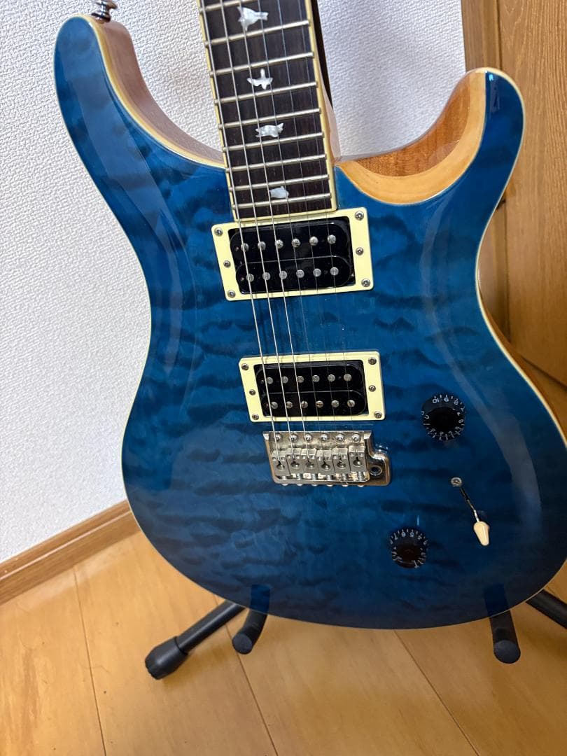 ギター PRS SE Custom 24 Quilt Maple LimitedBlue