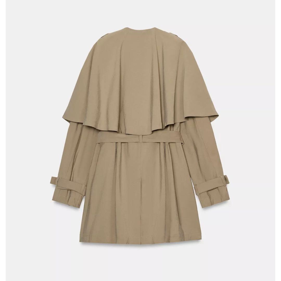 ZARA ZW COLLECTION ショートフルイドトレンチコート