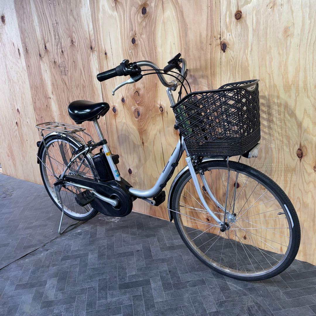 シルバー 電動アシスト自転車 シティタイプ　バッテリー12ah