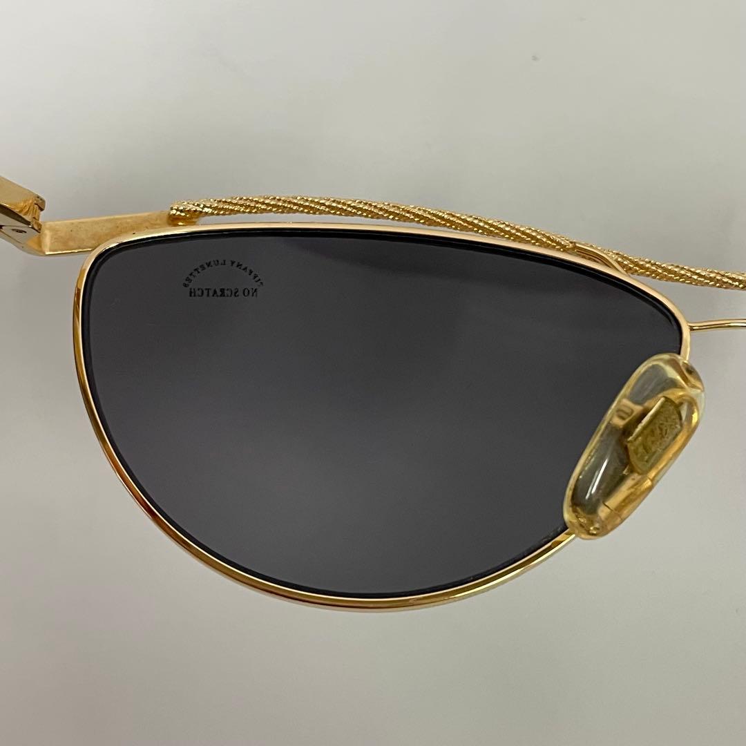 TIFFANY LUNETTES サングラス 23K GOLD PLATED