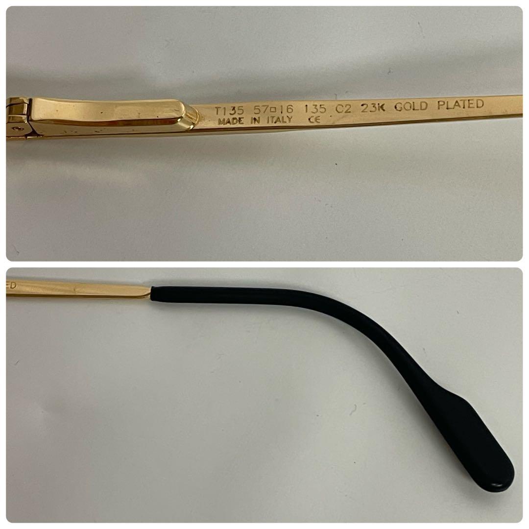 TIFFANY LUNETTES サングラス 23K GOLD PLATED