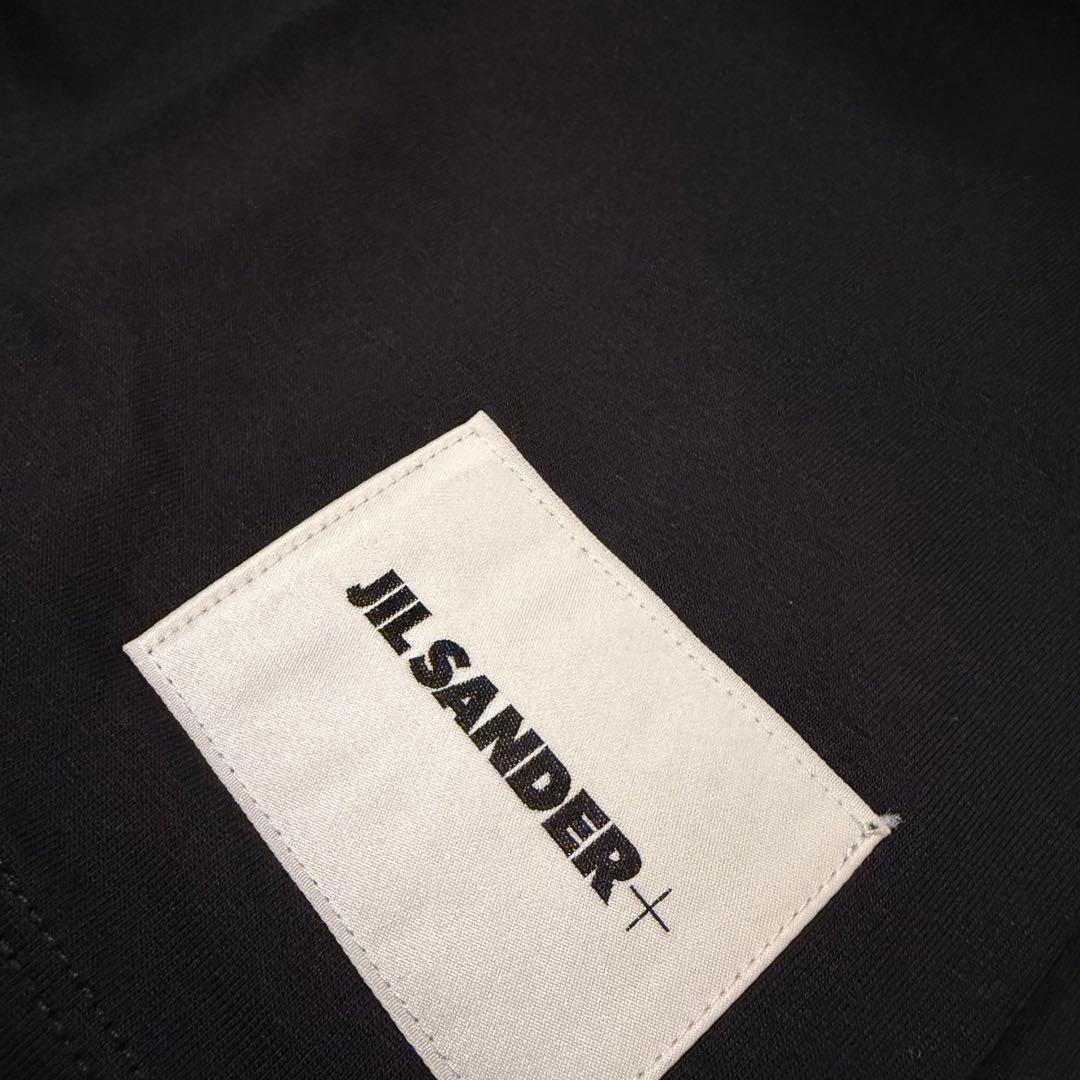 新品 JIL SANDER+ パックTシャツ 短丈無地Tシャツ ユニセックス 黒
