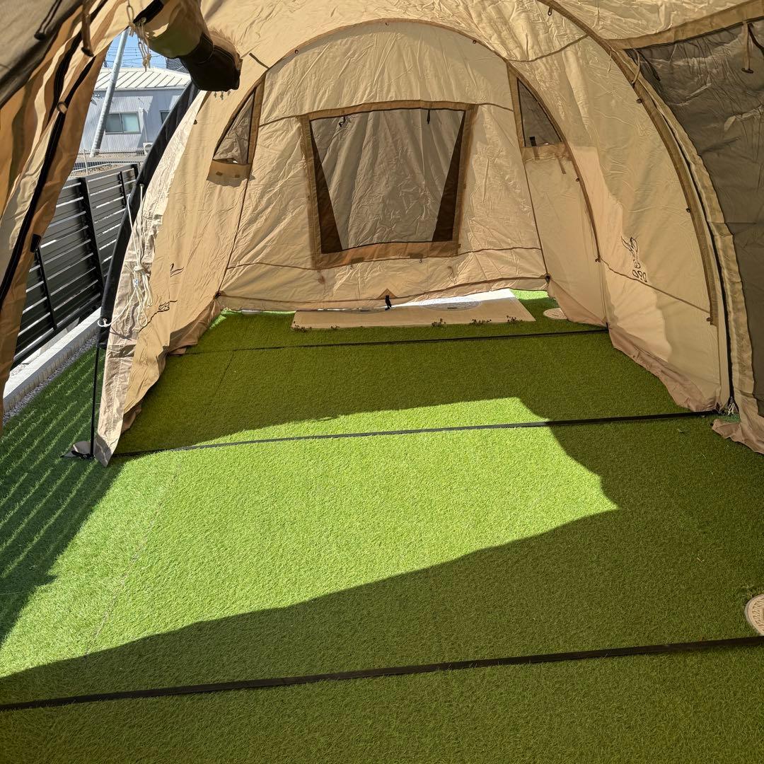 状態良好 DOD カマボコテント2 グランドシート カマボコシールド付 タン