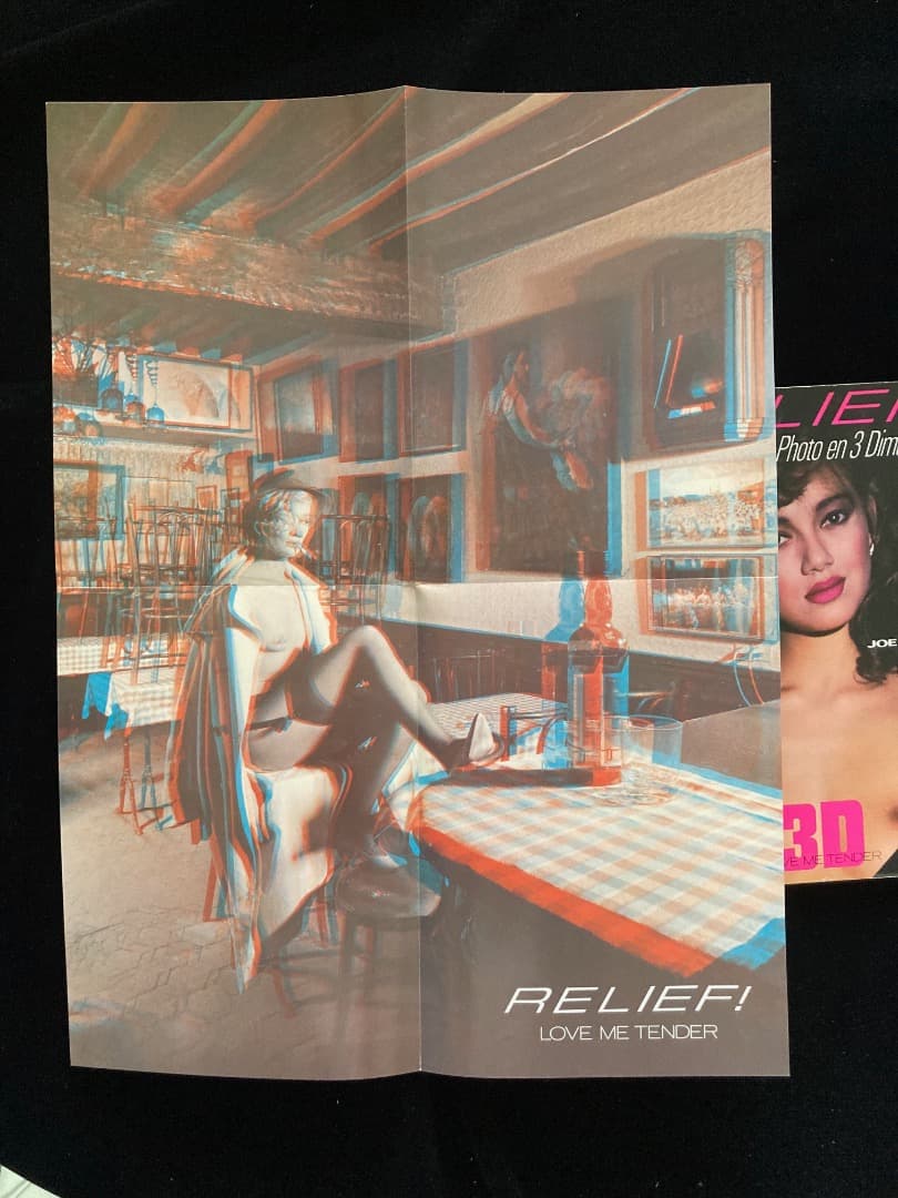 稀本３D立体写真集！RELIEF! / 3D LOVE ME TENDER未読品
