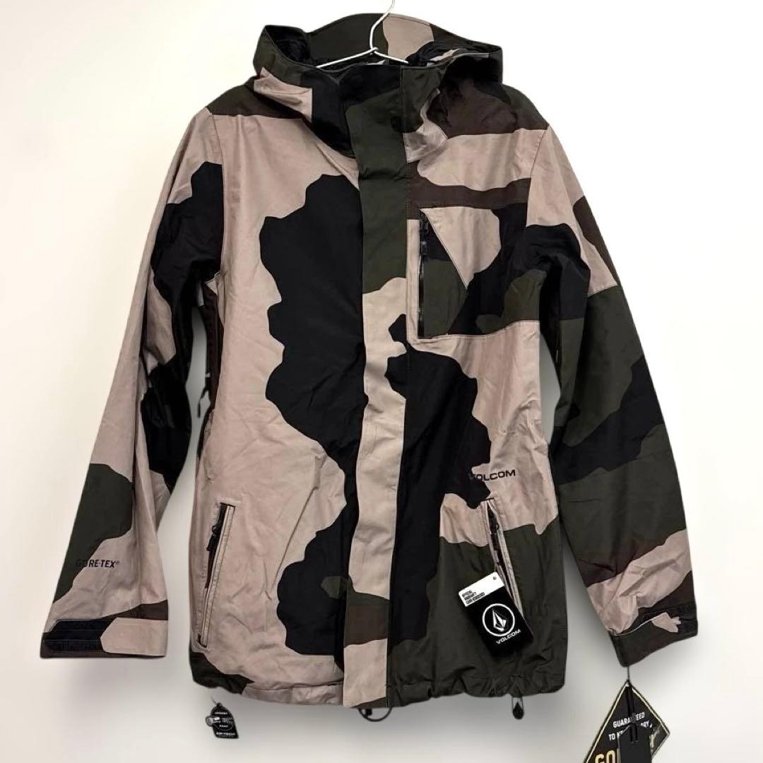 【新品タグ付】VOLCOM GORE-TEX スノーボードジャケット S 迷彩