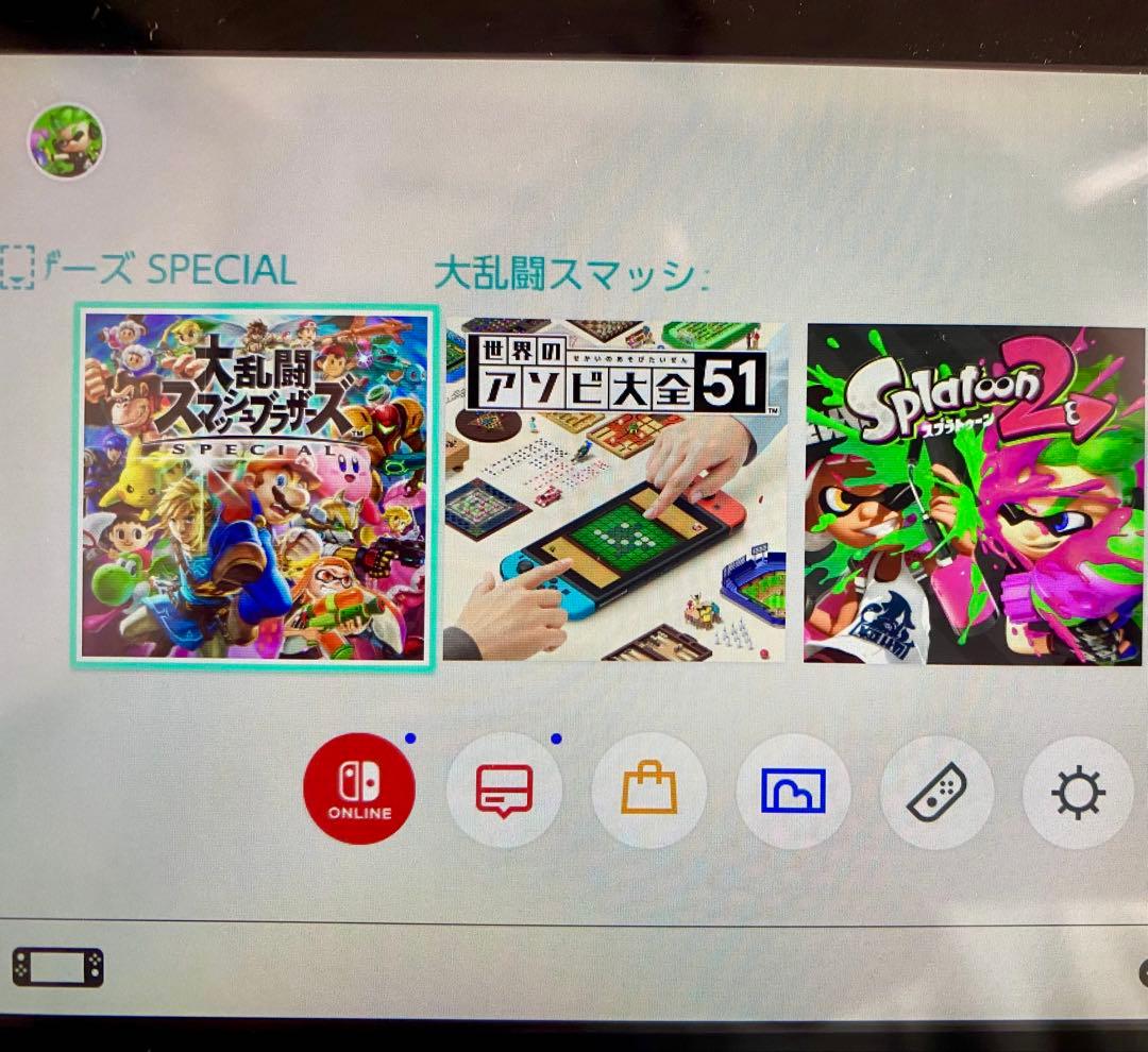 Nintendo Switch 青赤 ケース付き　カセット6個