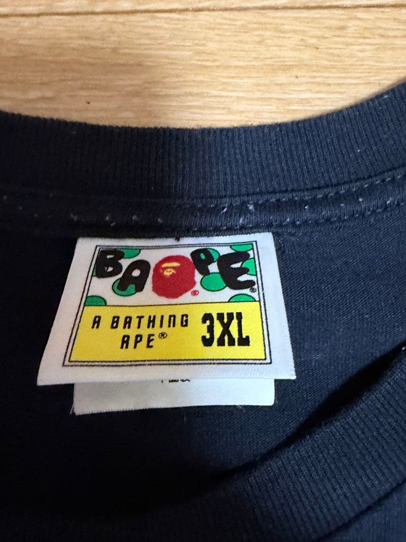 エイプA BATHING APE シャークパーカープリントTシャツ 3XL