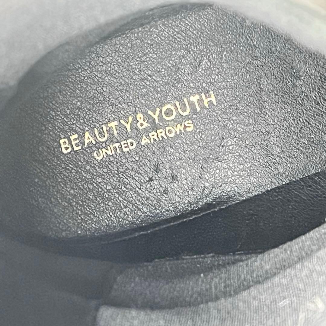 ユナイテッドアローズ BEAUTY&YOUTH サイドゴアブーツ ブラック 38