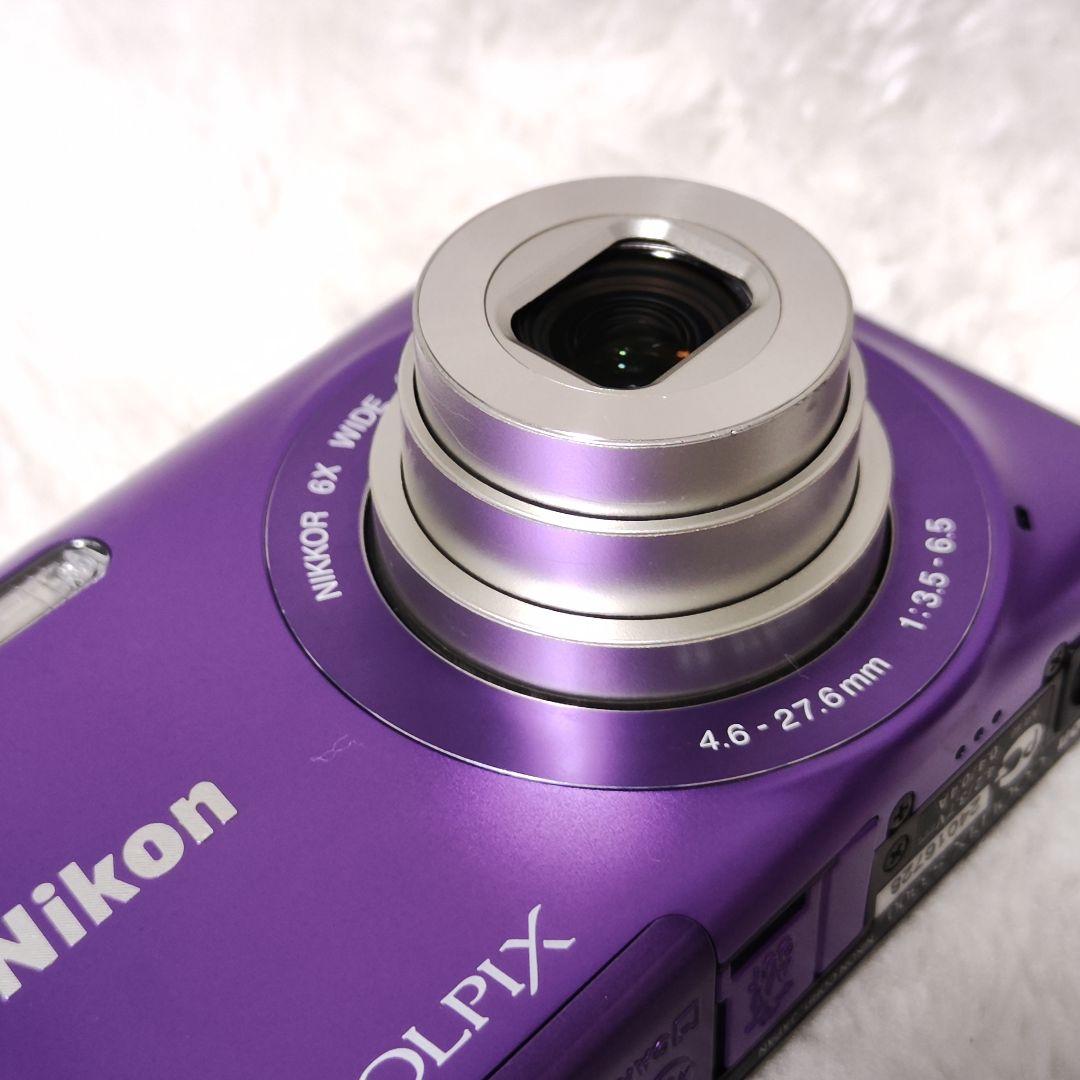 NIKON COOLPIX S3300 パープル コンデジ デジカメ