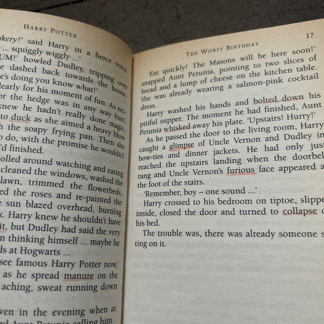 Harry Potter イギリス英語　原書1,2,3,5,7巻セット