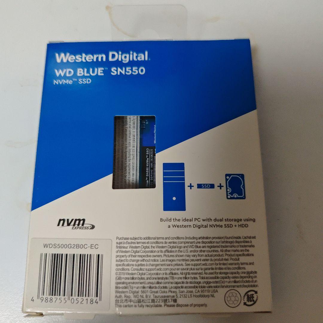 内蔵型SSD Western Digital WD Blue SN550 500GB SSD