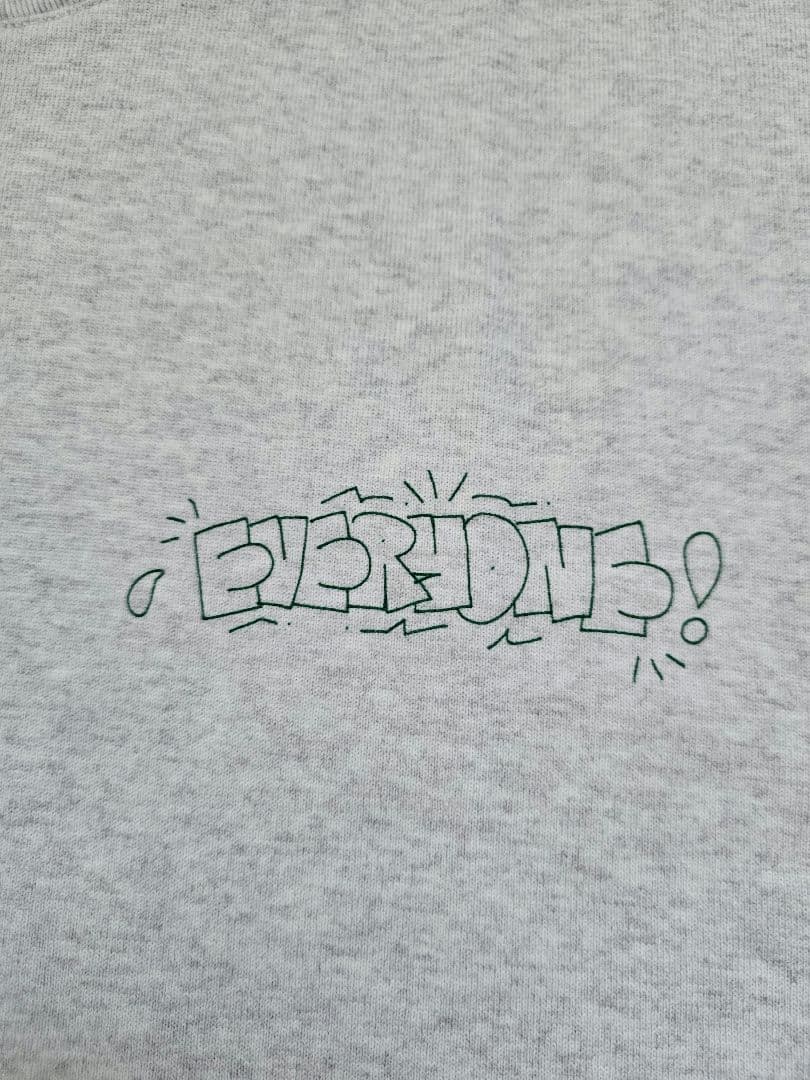 everyone Logo Tee EV-CS06 グリーンプリント L