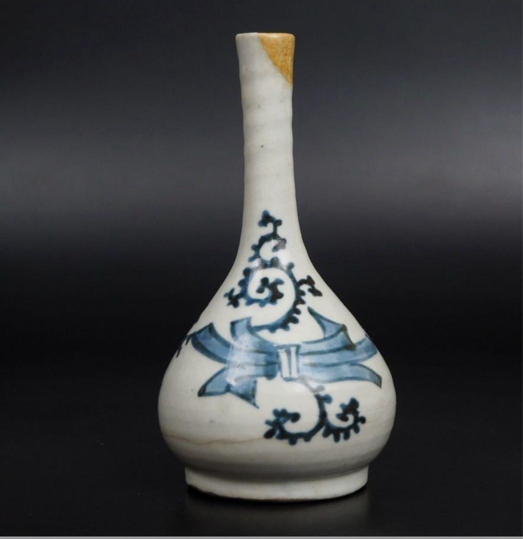 送料無料　江戸期 古期伊万里　染付徳利　高13ｃｍ　酒器