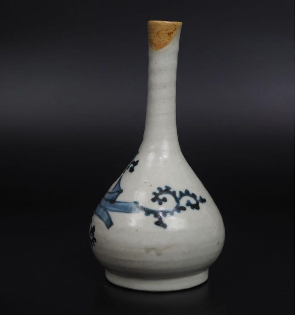 送料無料　江戸期 古期伊万里　染付徳利　高13ｃｍ　酒器