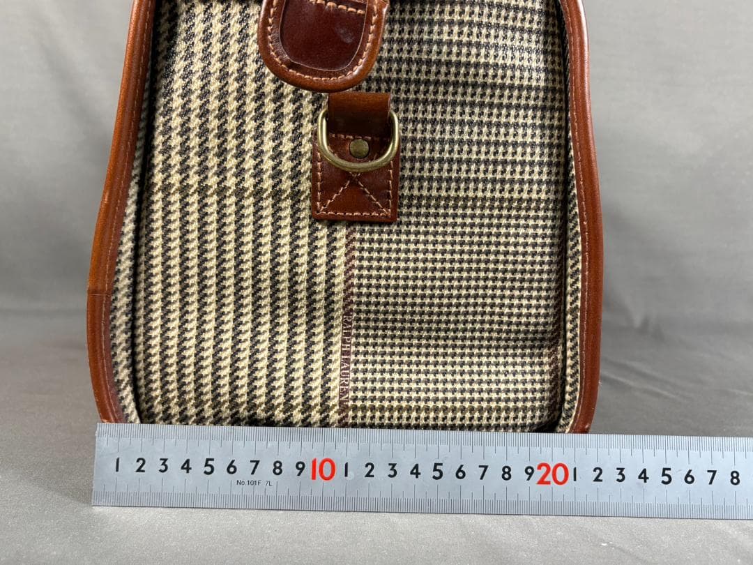 ヴィンテージ ラルフローレン 千鳥格子 チェック ボストンバッグ POLOレトロ