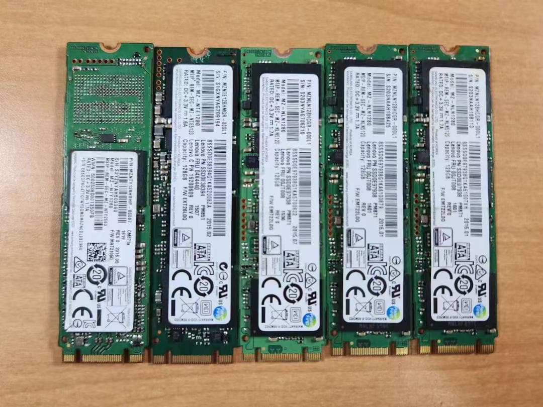 031200A SAMSUNG SSD M.2 128GB 5台