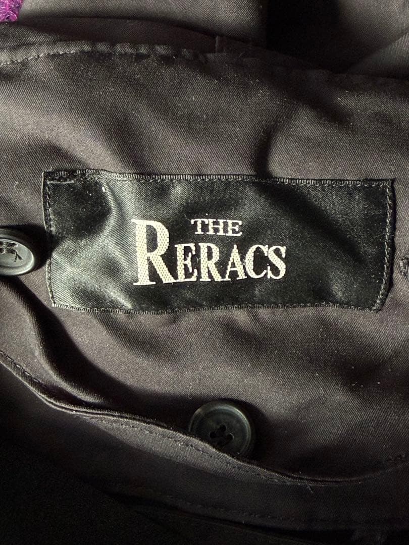 THE RERACS ブラックモッズコート 36