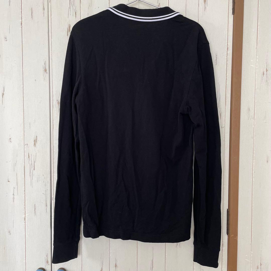 FRED PERRY ブラック長袖ポロシャツ