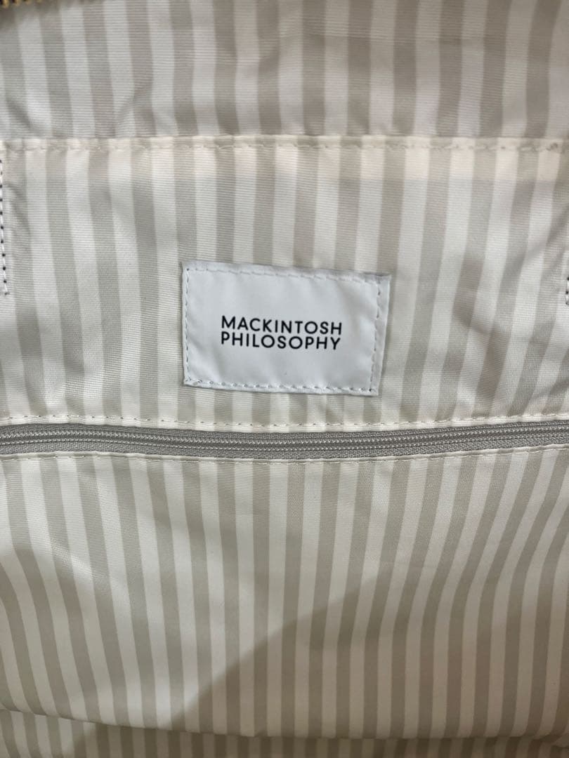 MACKINTOSH マッキントッシュ ボストン ショルダーバッグ ネイビー系