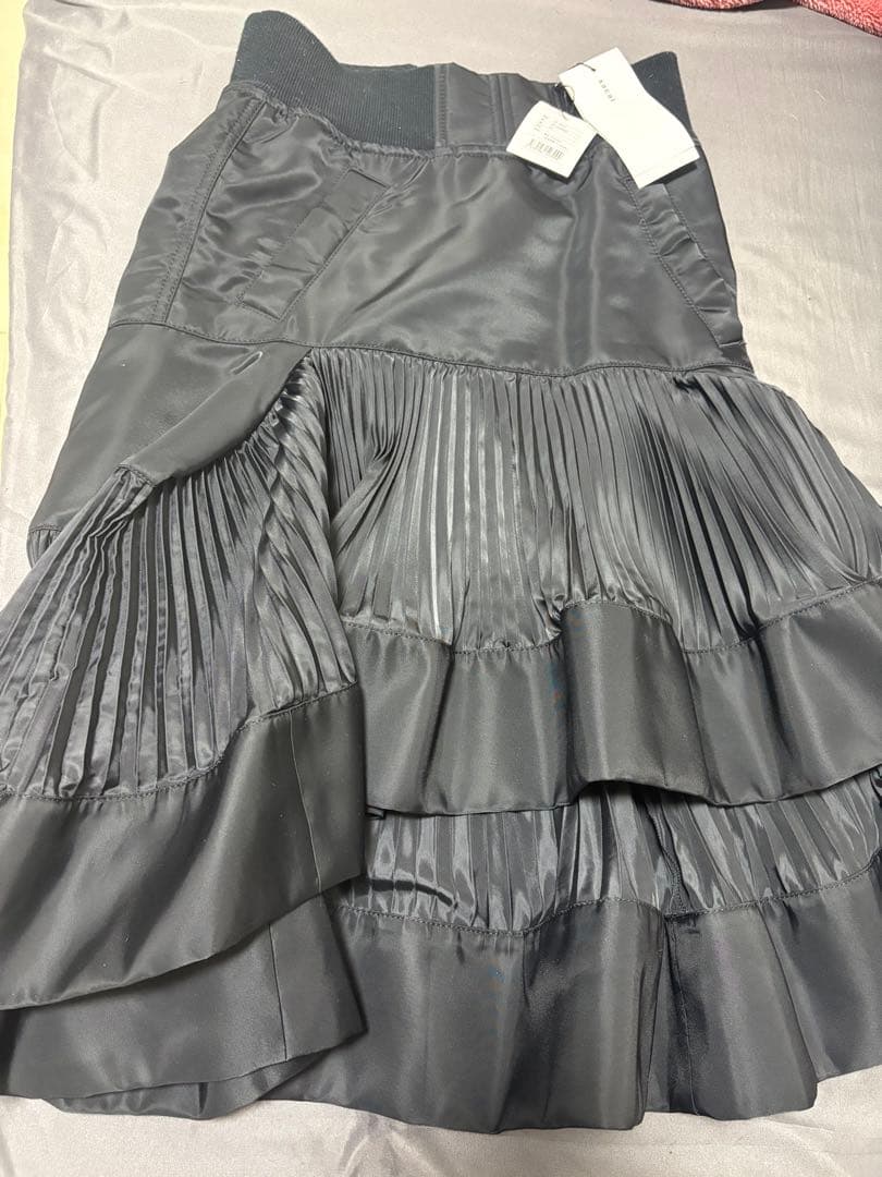 sacai Nylon Twill Skirt ブラック