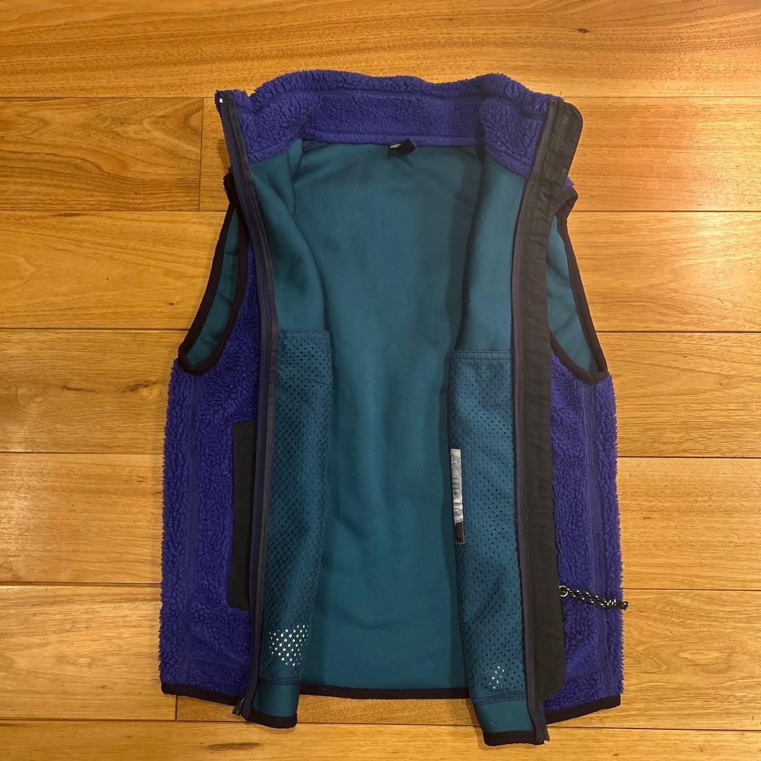 patagonia フリースベスト 青　90s